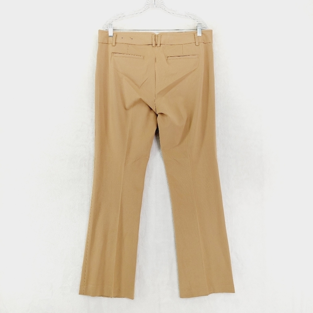 Express Women's Tan High Rise Straight Leg Dress Pants 6241 - Picture 4 of 8